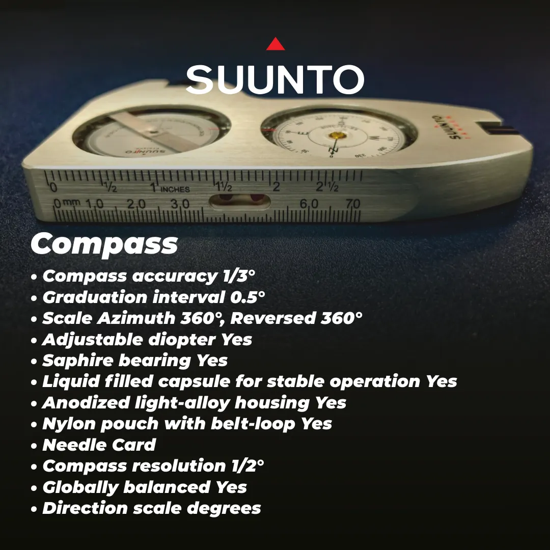 Suunto Tandem 360PC/360R G Clino/Compass with Berry Compliant Lanyard (SS023267000)