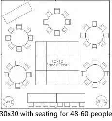 Tent Size & Seating Capacity