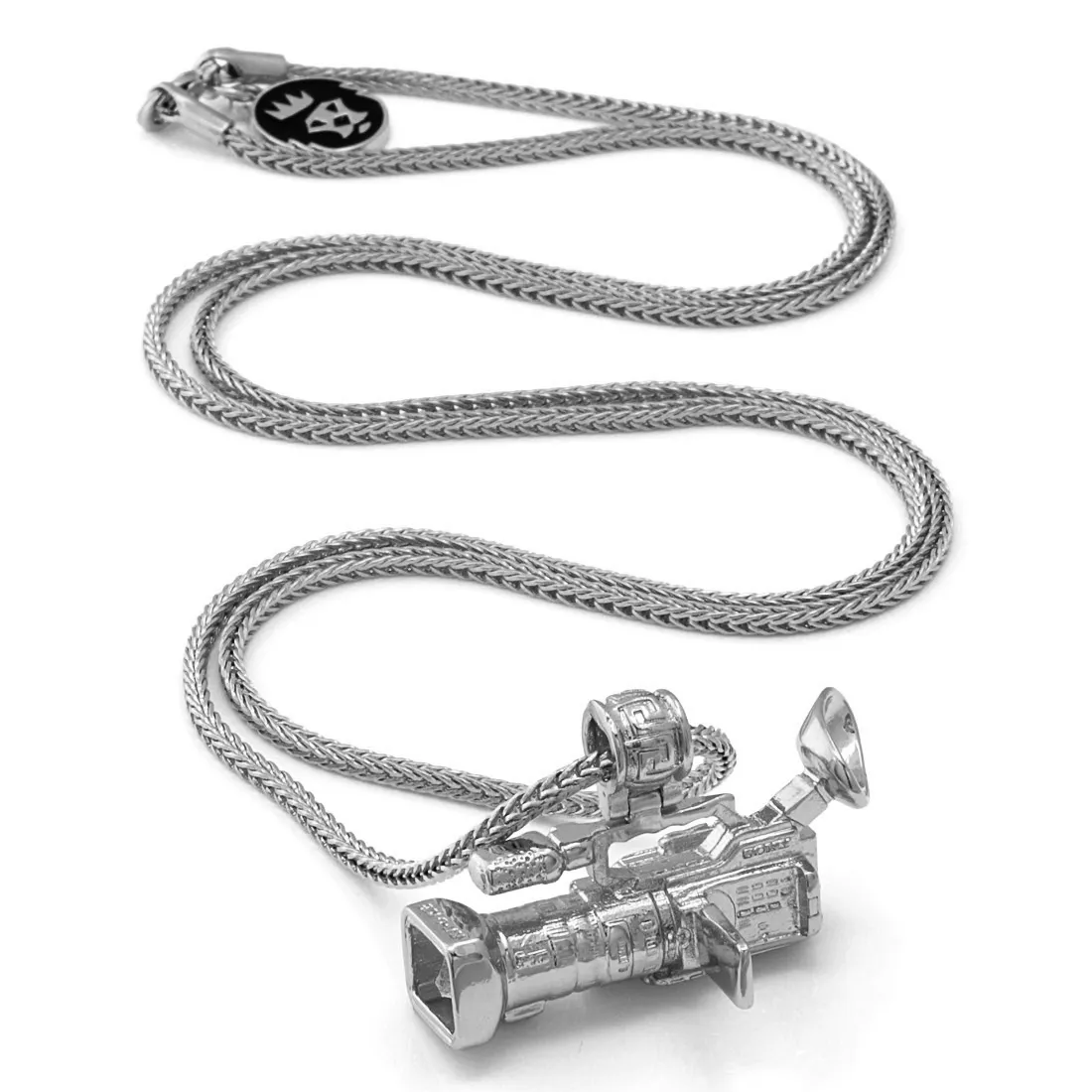The White Gold Mounted Shoulder Camcorder Necklace