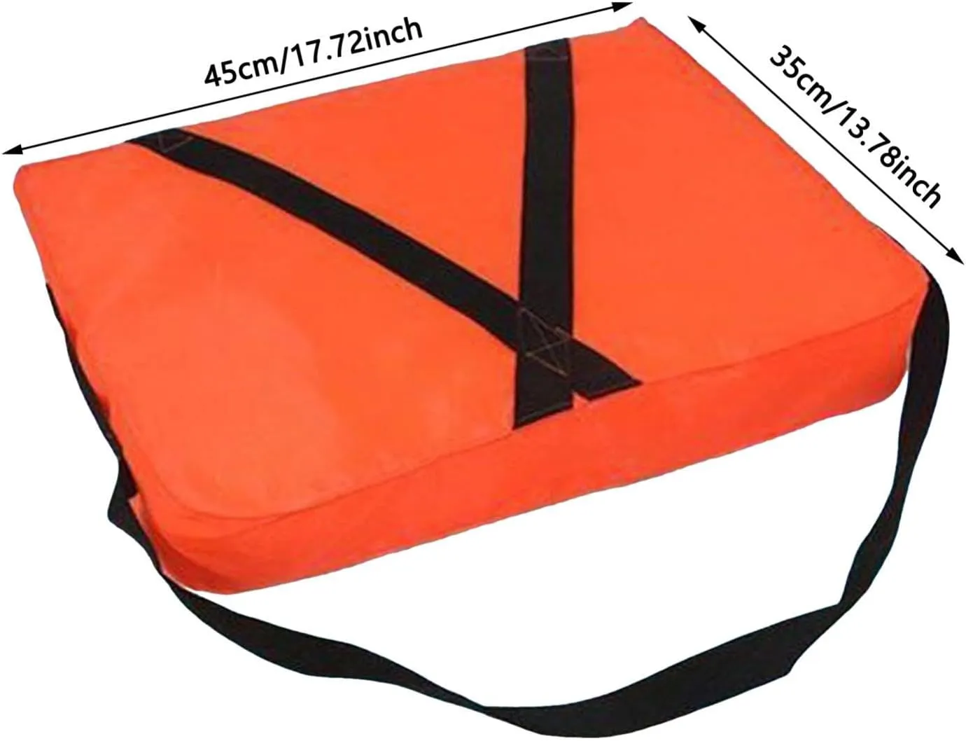 Throwable Flotation Device - High-Buoyancy Boat Cushion with Adjustable Strap, Waterproof Rescue Floatation Device for Boating Swimming Safety
