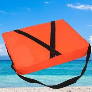 Throwable Flotation Device - High-Buoyancy Boat Cushion with Adjustable Strap, Waterproof Rescue Floatation Device for Boating Swimming Safety