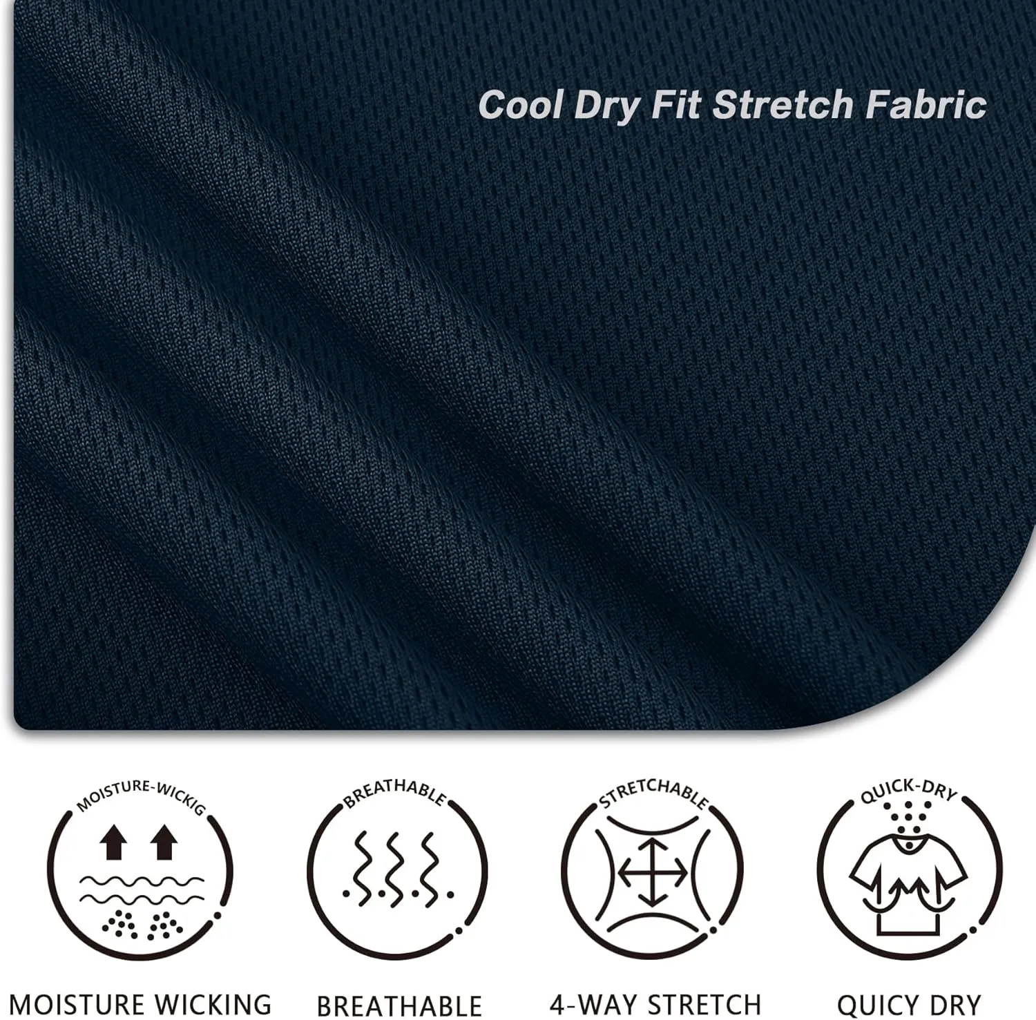 TIHEEN Golf Shirts for Men,Short Sleeve Moisture Wicking Proformance Big & Tall Polo Shirts
