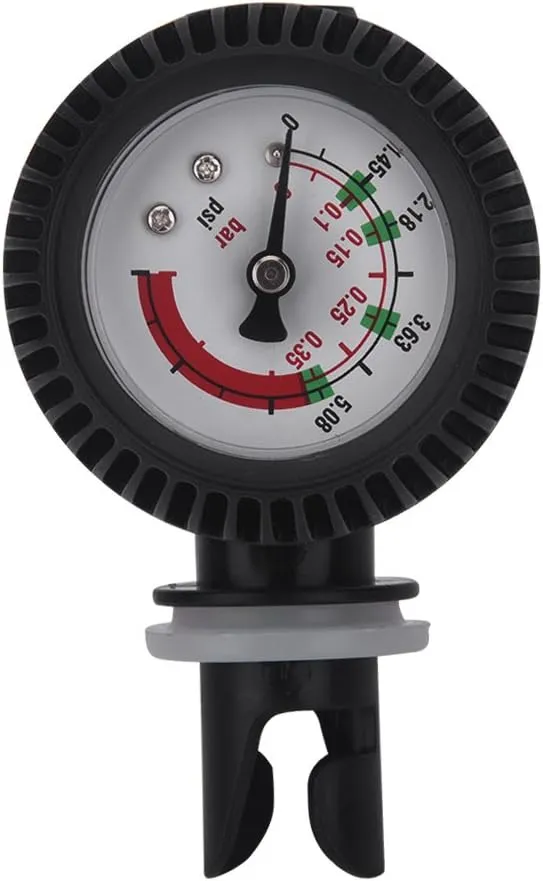 VGEBY Air Pressure Gauge, Inflatable Boat Barometer for Boat Kayak Surfboard Inflator Pump