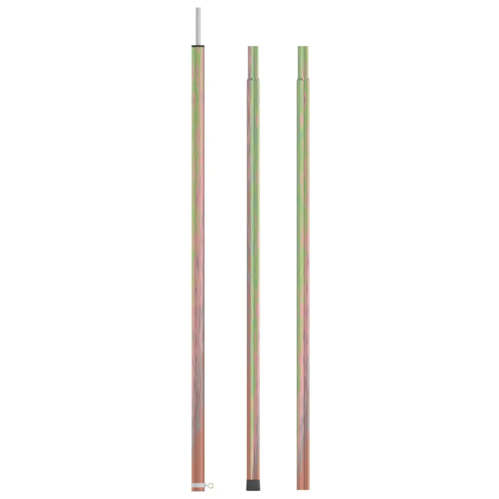 vidaXL Telescopic Tent Pole with Length of 170-255 cm Galvanised Steel