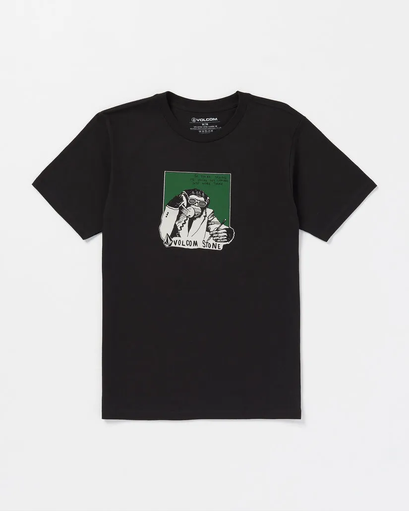 Volcom Monkeybiz Short Sleeve Tee - BLACK