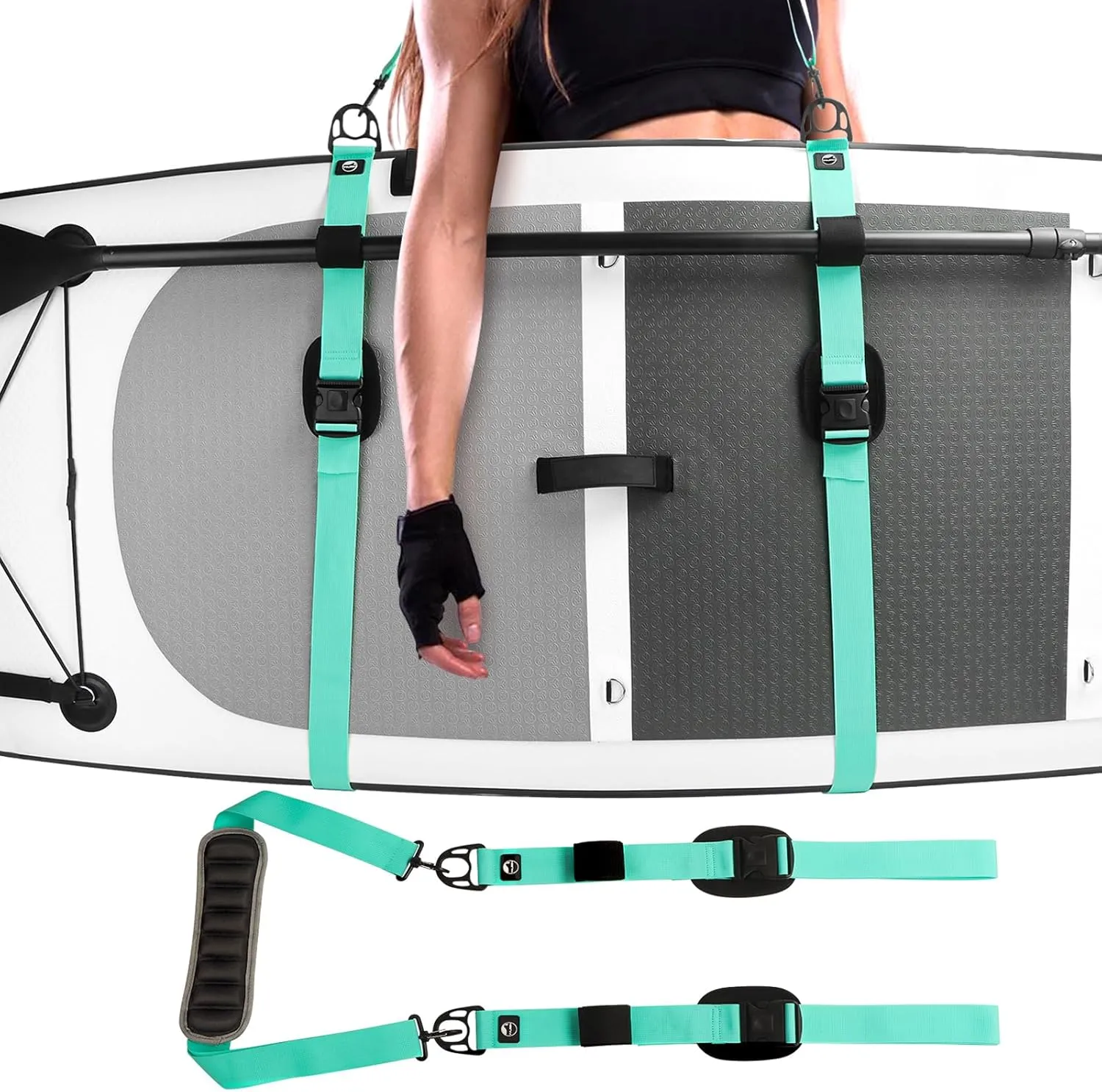YVLEEN Paddle Board Carrying Strap, Waterproof SUP & Kayak Shoulder Strap, Universal Fit for Paddle Board Accessories